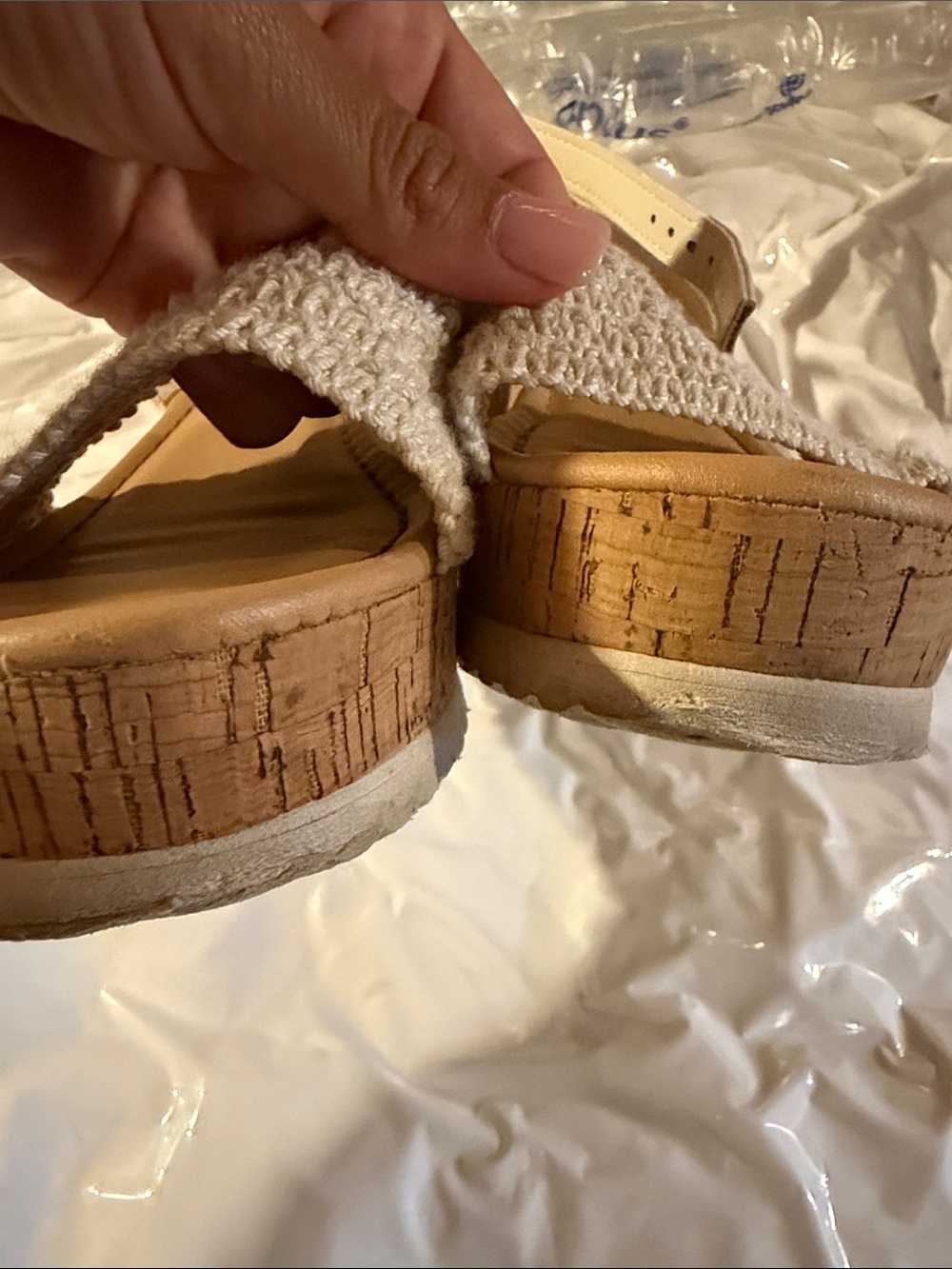 Haute Hippie Cream Braided Strap Sandals - Picture 12 of 12